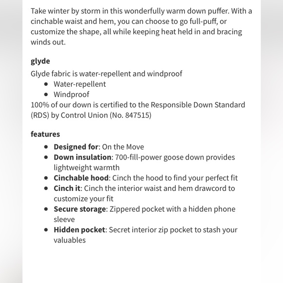 LULULEMON WUNDER PUFF (first edition) - Picture 2 of 14